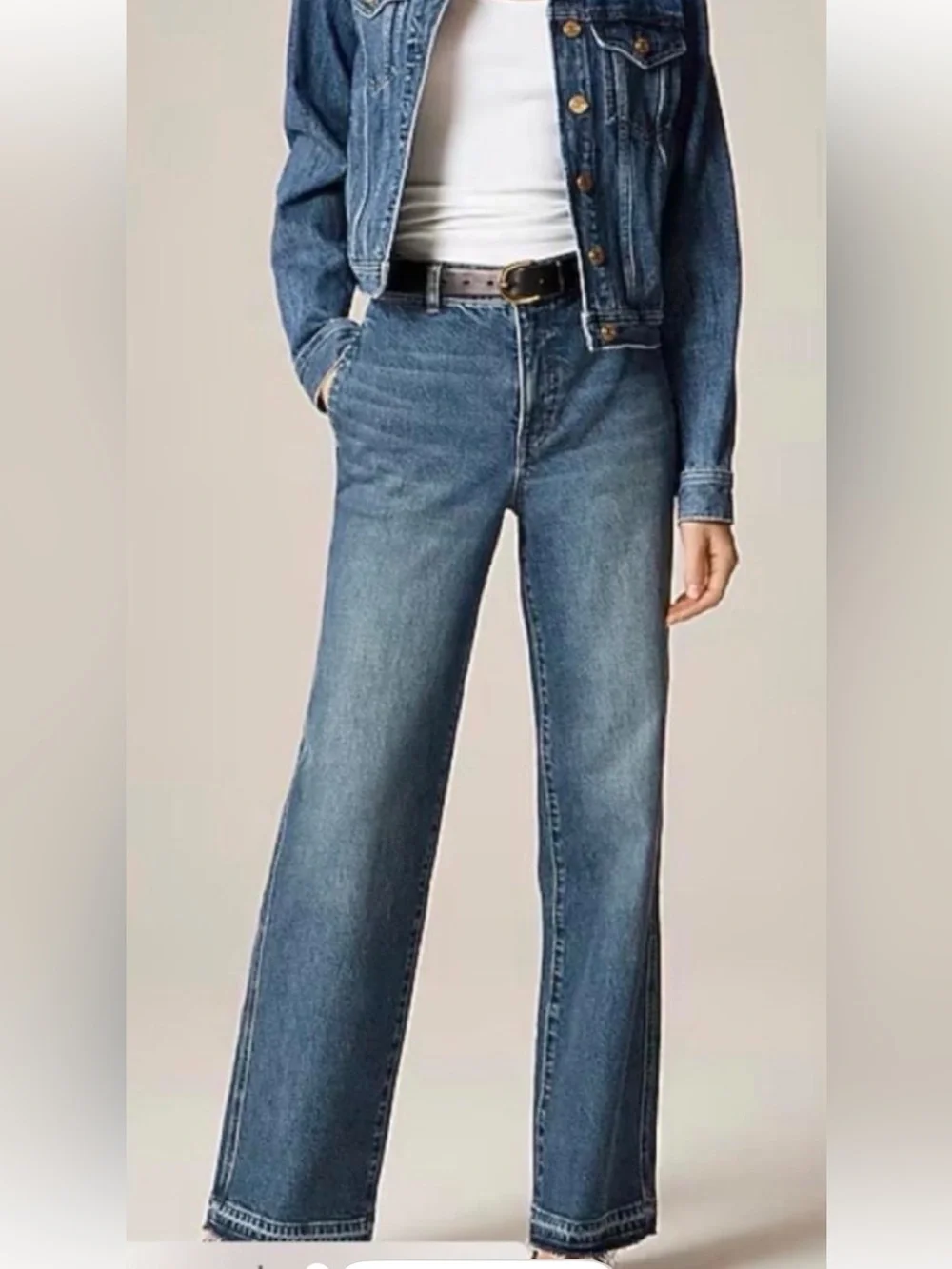 J Crew Slim Wide Women’s Jeans in Medium Blue